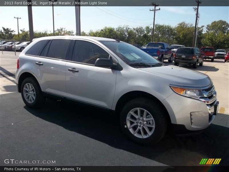 Ingot Silver Metallic / Medium Light Stone 2013 Ford Edge SE