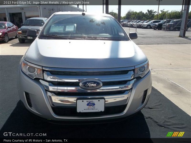 Ingot Silver Metallic / Medium Light Stone 2013 Ford Edge SE