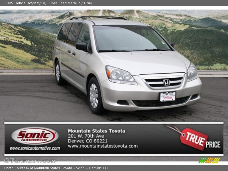 Silver Pearl Metallic / Gray 2005 Honda Odyssey LX