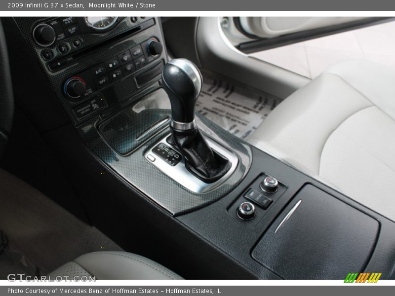 Moonlight White / Stone 2009 Infiniti G 37 x Sedan