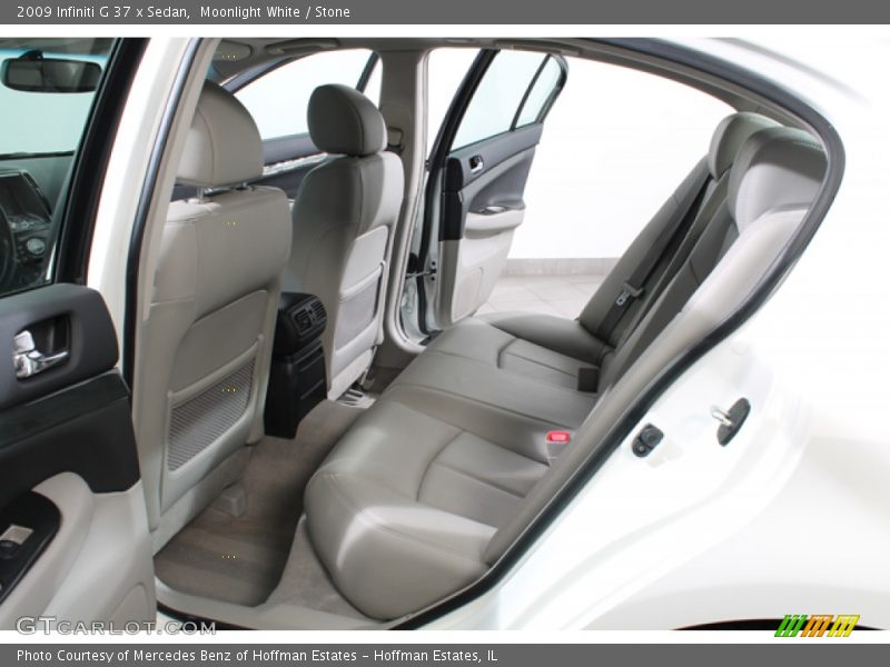 Moonlight White / Stone 2009 Infiniti G 37 x Sedan