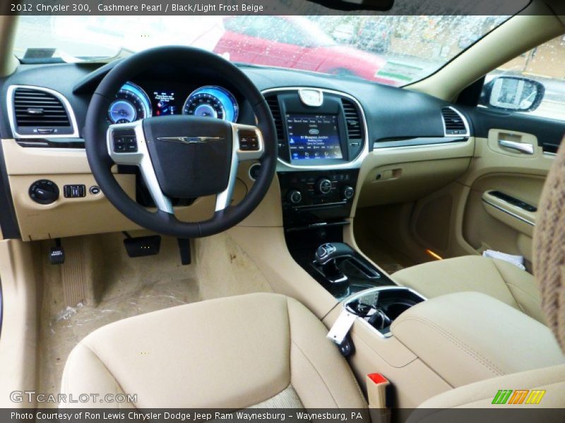Cashmere Pearl / Black/Light Frost Beige 2012 Chrysler 300