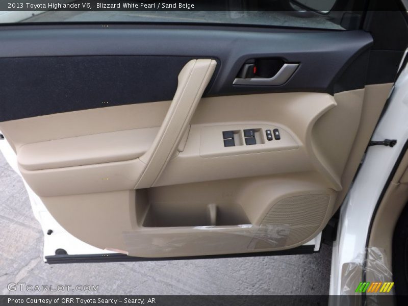 Blizzard White Pearl / Sand Beige 2013 Toyota Highlander V6
