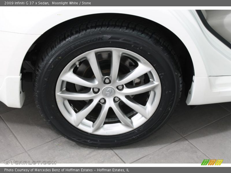 Moonlight White / Stone 2009 Infiniti G 37 x Sedan