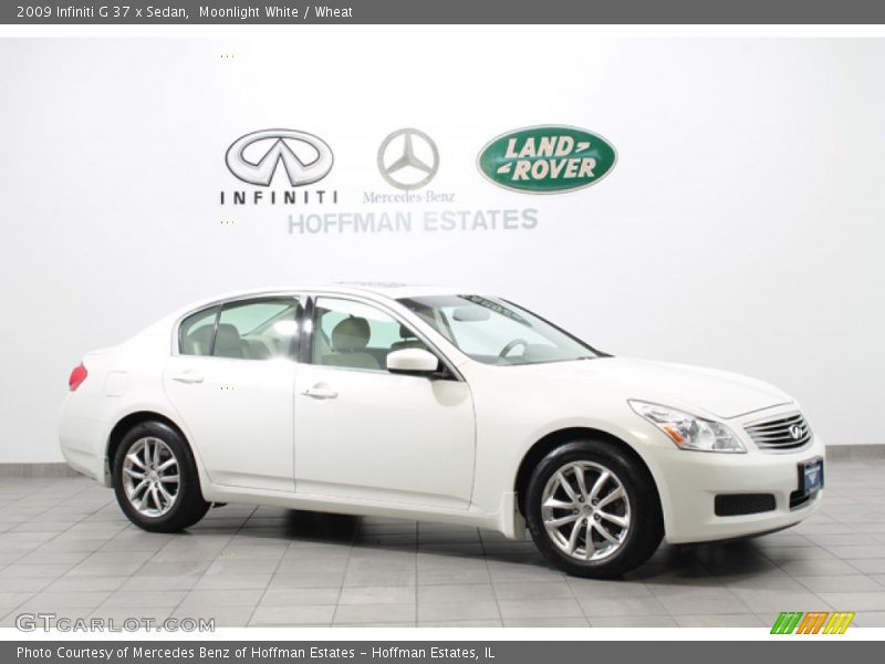 Moonlight White / Wheat 2009 Infiniti G 37 x Sedan