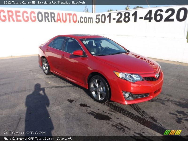 Barcelona Red Metallic / Black/Ash 2012 Toyota Camry SE