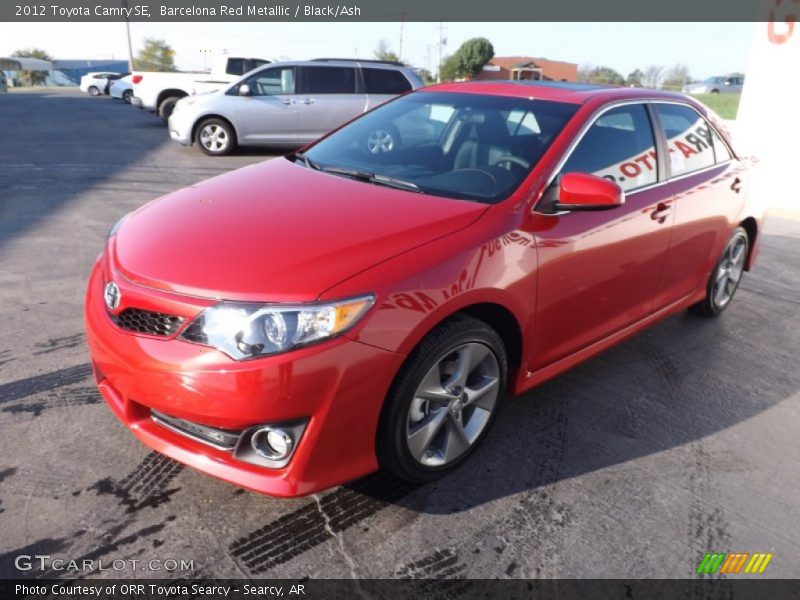 Barcelona Red Metallic / Black/Ash 2012 Toyota Camry SE