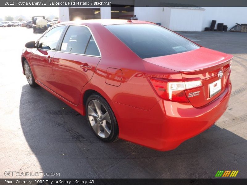 Barcelona Red Metallic / Black/Ash 2012 Toyota Camry SE