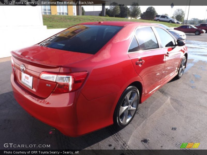 Barcelona Red Metallic / Black/Ash 2012 Toyota Camry SE