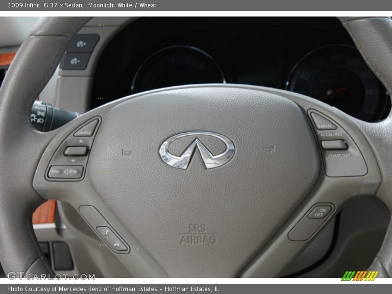 Moonlight White / Wheat 2009 Infiniti G 37 x Sedan