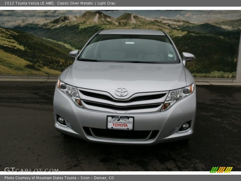 Classic Silver Metallic / Light Gray 2013 Toyota Venza LE AWD