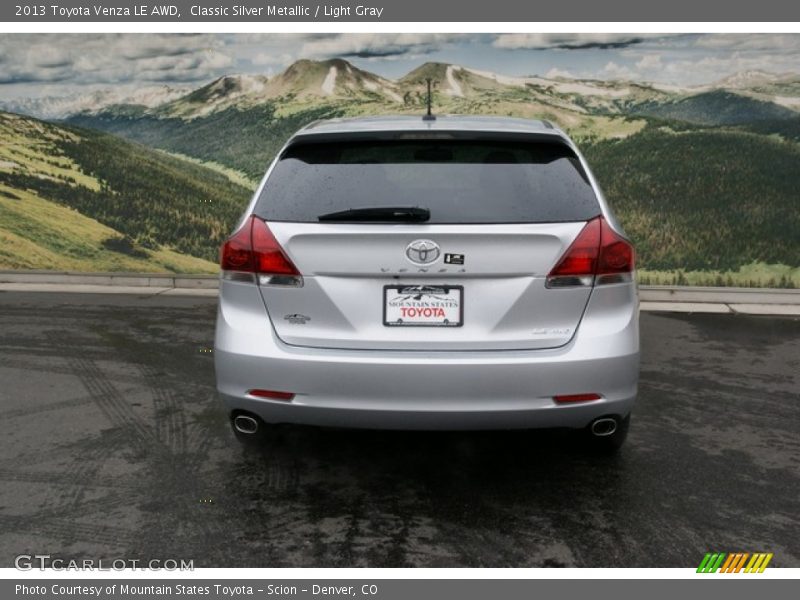 Classic Silver Metallic / Light Gray 2013 Toyota Venza LE AWD