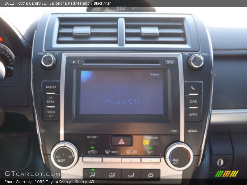 Barcelona Red Metallic / Black/Ash 2012 Toyota Camry SE