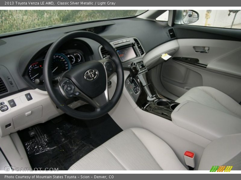 Classic Silver Metallic / Light Gray 2013 Toyota Venza LE AWD