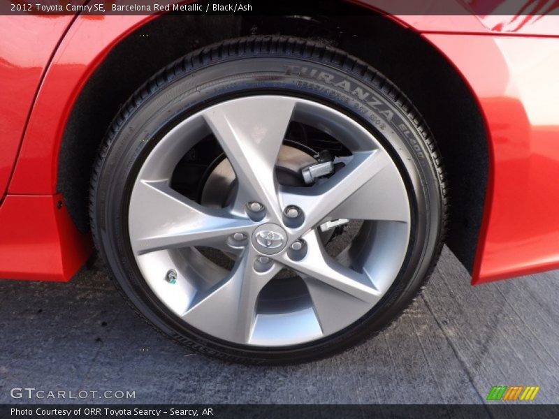 Barcelona Red Metallic / Black/Ash 2012 Toyota Camry SE