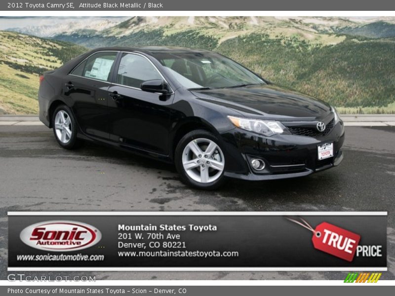 Attitude Black Metallic / Black 2012 Toyota Camry SE