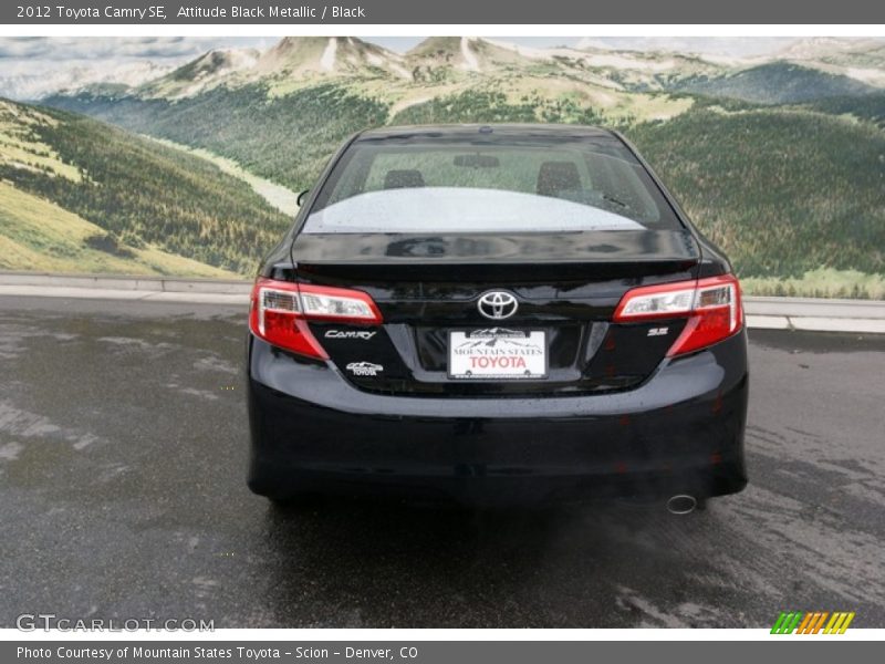 Attitude Black Metallic / Black 2012 Toyota Camry SE