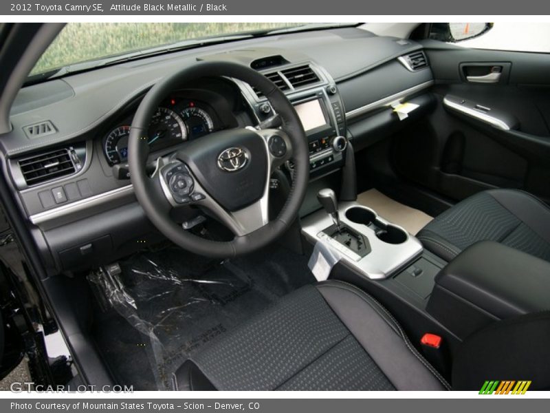 Attitude Black Metallic / Black 2012 Toyota Camry SE