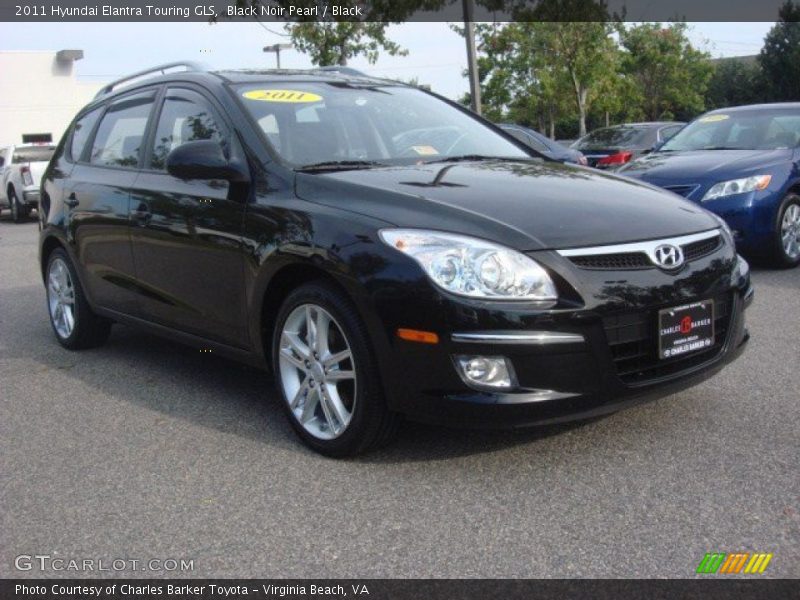 Black Noir Pearl / Black 2011 Hyundai Elantra Touring GLS