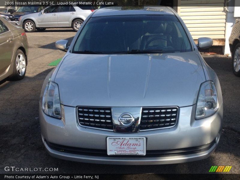 Liquid Silver Metallic / Cafe Latte 2006 Nissan Maxima 3.5 SE