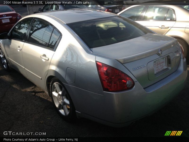 Liquid Silver Metallic / Cafe Latte 2006 Nissan Maxima 3.5 SE