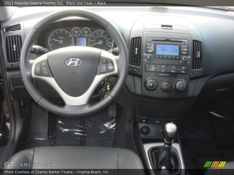 Black Noir Pearl / Black 2011 Hyundai Elantra Touring GLS