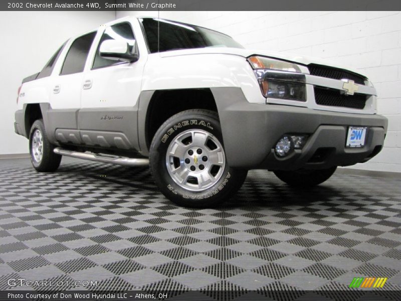 Summit White / Graphite 2002 Chevrolet Avalanche 4WD
