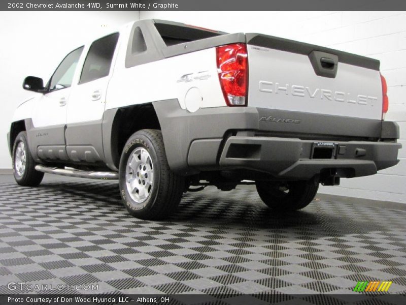 Summit White / Graphite 2002 Chevrolet Avalanche 4WD