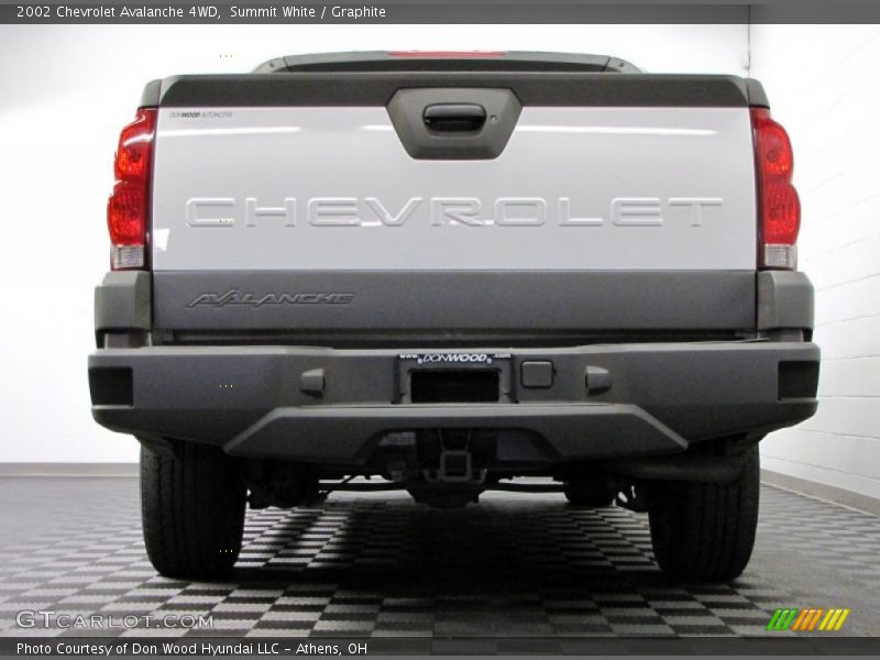 Summit White / Graphite 2002 Chevrolet Avalanche 4WD