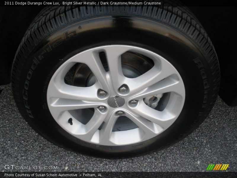 Bright Silver Metallic / Dark Graystone/Medium Graystone 2011 Dodge Durango Crew Lux