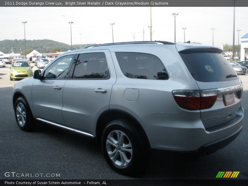 Bright Silver Metallic / Dark Graystone/Medium Graystone 2011 Dodge Durango Crew Lux