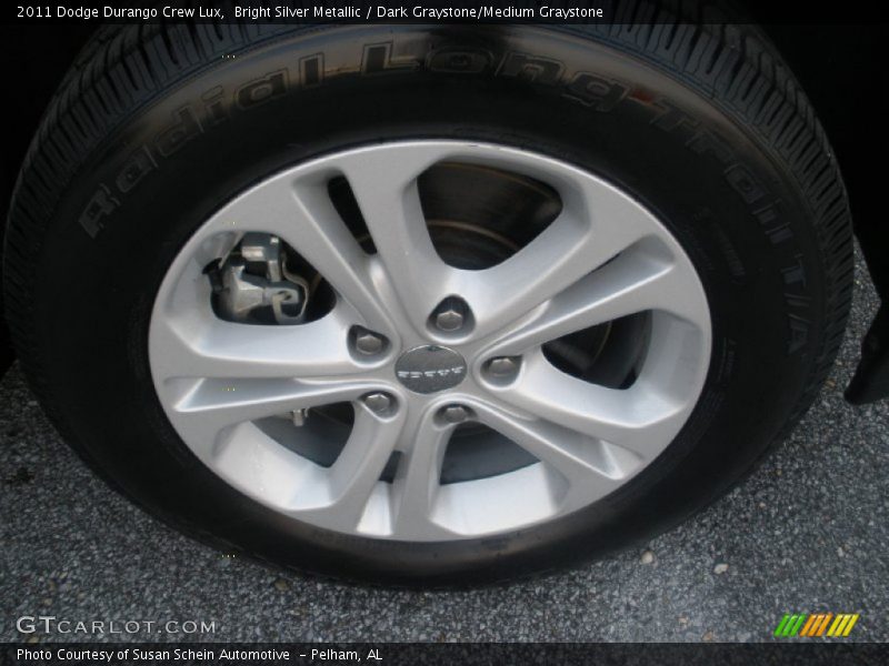 Bright Silver Metallic / Dark Graystone/Medium Graystone 2011 Dodge Durango Crew Lux