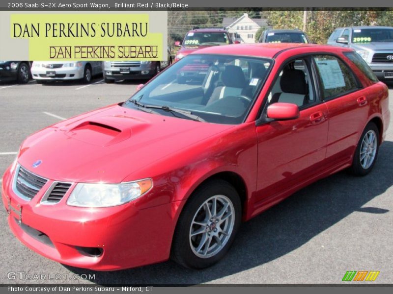 Brilliant Red / Black/Beige 2006 Saab 9-2X Aero Sport Wagon