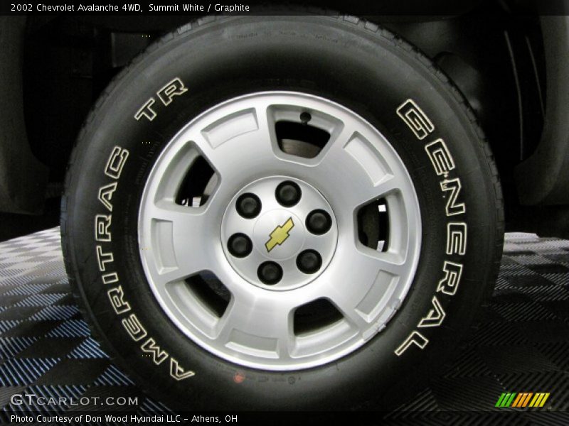 Summit White / Graphite 2002 Chevrolet Avalanche 4WD
