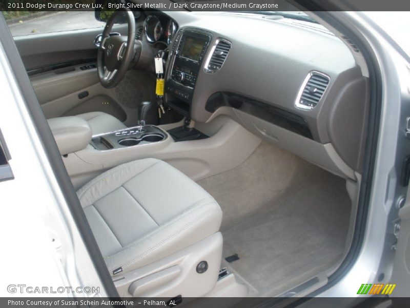 Bright Silver Metallic / Dark Graystone/Medium Graystone 2011 Dodge Durango Crew Lux