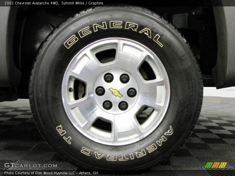 Summit White / Graphite 2002 Chevrolet Avalanche 4WD