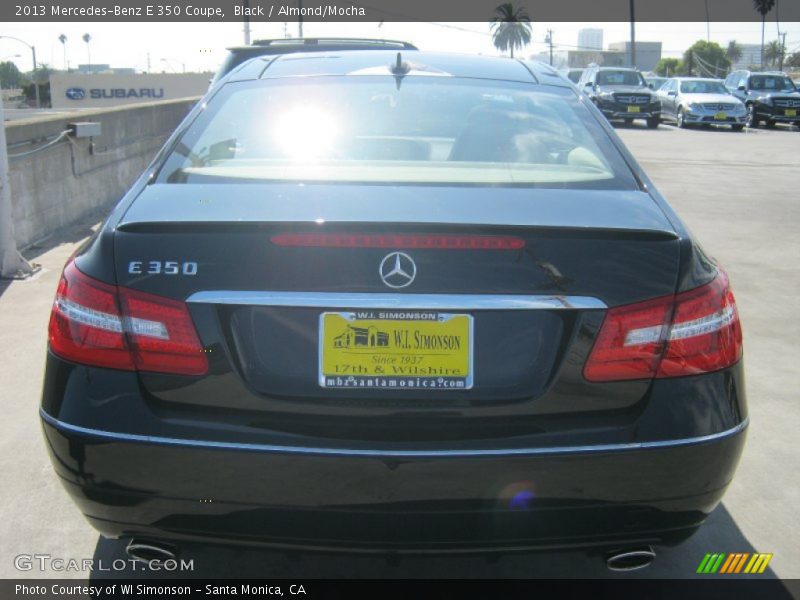 Black / Almond/Mocha 2013 Mercedes-Benz E 350 Coupe