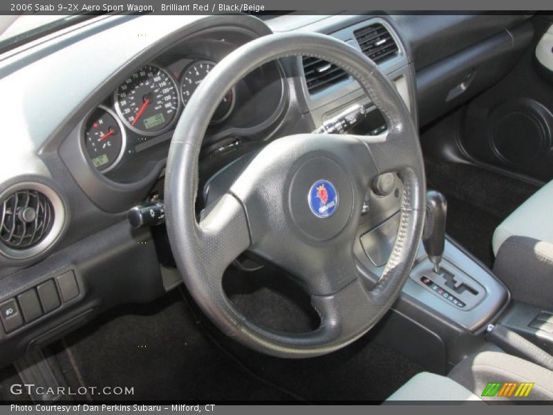 Brilliant Red / Black/Beige 2006 Saab 9-2X Aero Sport Wagon