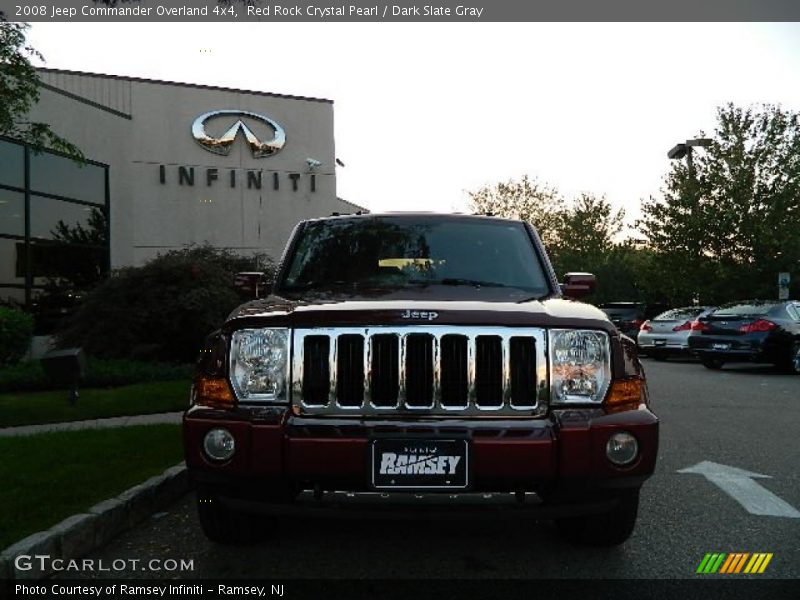 Red Rock Crystal Pearl / Dark Slate Gray 2008 Jeep Commander Overland 4x4