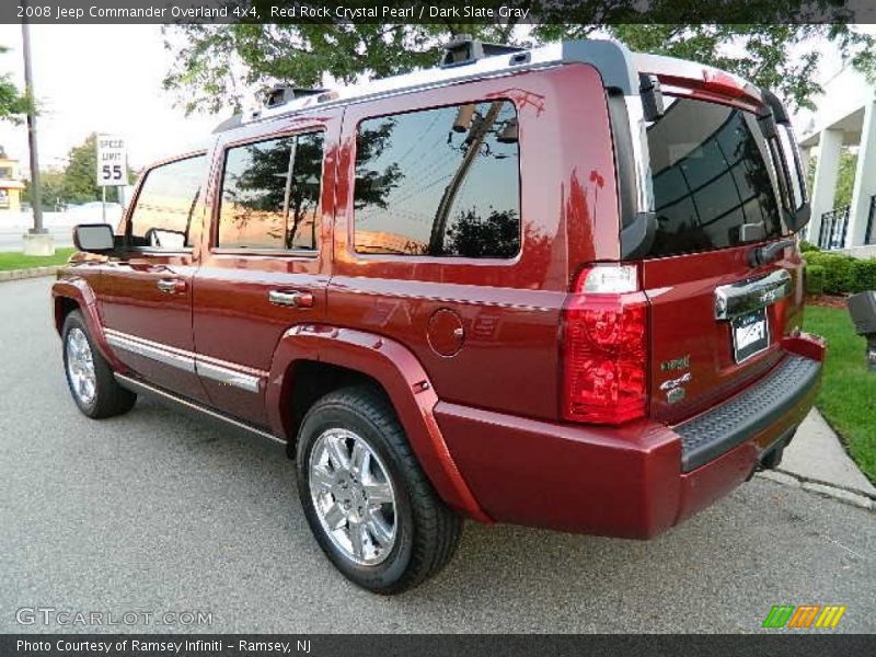Red Rock Crystal Pearl / Dark Slate Gray 2008 Jeep Commander Overland 4x4