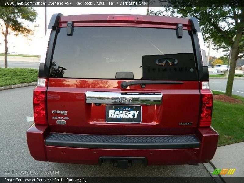 Red Rock Crystal Pearl / Dark Slate Gray 2008 Jeep Commander Overland 4x4