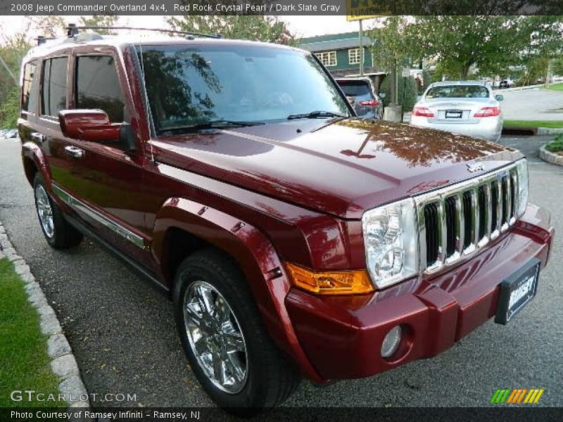 Red Rock Crystal Pearl / Dark Slate Gray 2008 Jeep Commander Overland 4x4