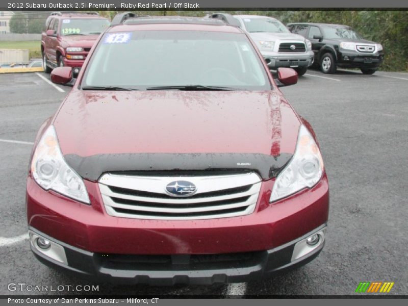 Ruby Red Pearl / Off Black 2012 Subaru Outback 2.5i Premium