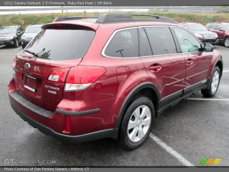 Ruby Red Pearl / Off Black 2012 Subaru Outback 2.5i Premium