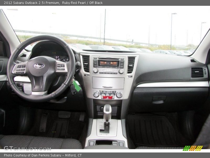 Ruby Red Pearl / Off Black 2012 Subaru Outback 2.5i Premium