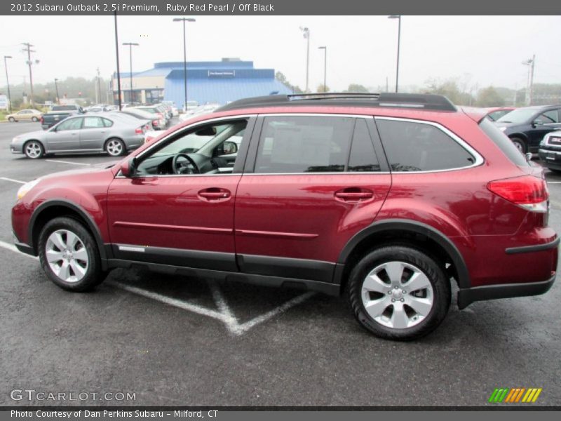Ruby Red Pearl / Off Black 2012 Subaru Outback 2.5i Premium