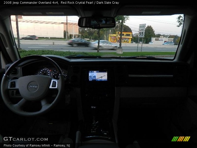 Red Rock Crystal Pearl / Dark Slate Gray 2008 Jeep Commander Overland 4x4
