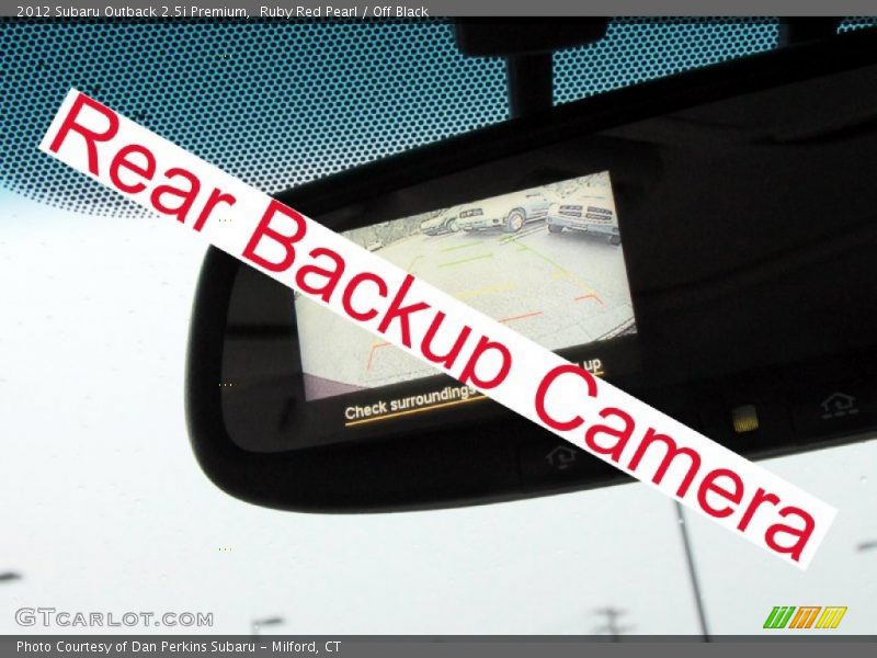 Ruby Red Pearl / Off Black 2012 Subaru Outback 2.5i Premium