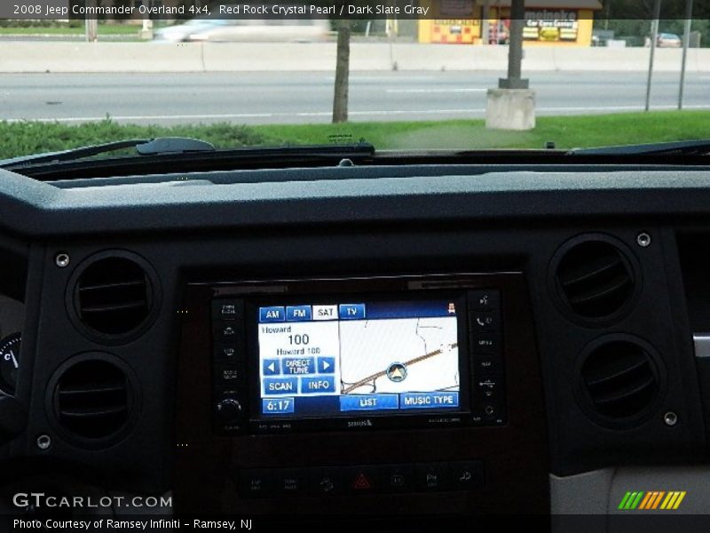 Red Rock Crystal Pearl / Dark Slate Gray 2008 Jeep Commander Overland 4x4
