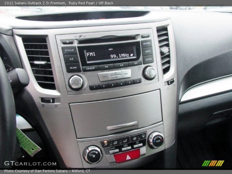 Ruby Red Pearl / Off Black 2012 Subaru Outback 2.5i Premium